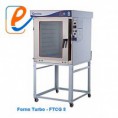 FORNO TURBO GÁS DE 8 ESTEIRAS